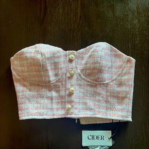 BRAND NEW cider corset top